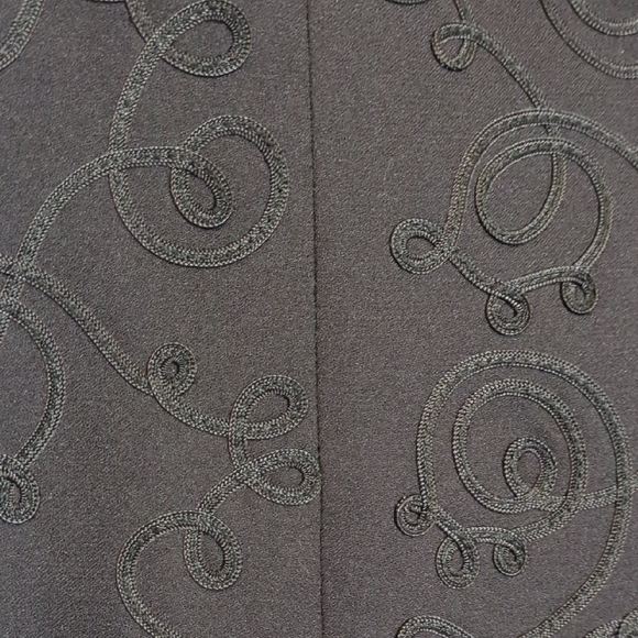 John Meyer Collection womens black swirl embroidered blazer - Picture 5 of 14